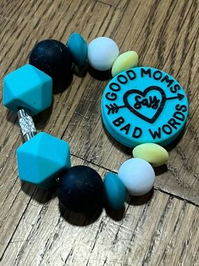New Good Moms Say Bad Words Double sided Cup Handle Charm | Bag Charm